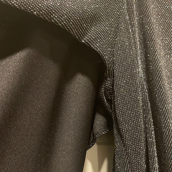 NWT Betsy & Adam Glittering Black Maxi Dress - Picture 4 of 11